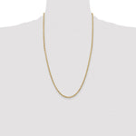 14ky 3.0mm Semi-Solid Rope Chain - Product Photo