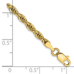 14ky 3.0mm Semi-Solid Rope Chain - Product Photo