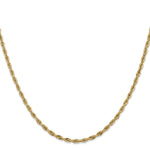 14ky 2.8mm Semi-Solid Rope Chain - Product Photo