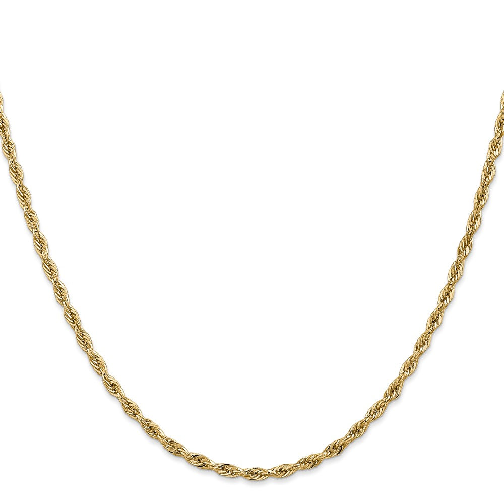 14ky 2.8mm Semi-Solid Rope Chain - Product Photo