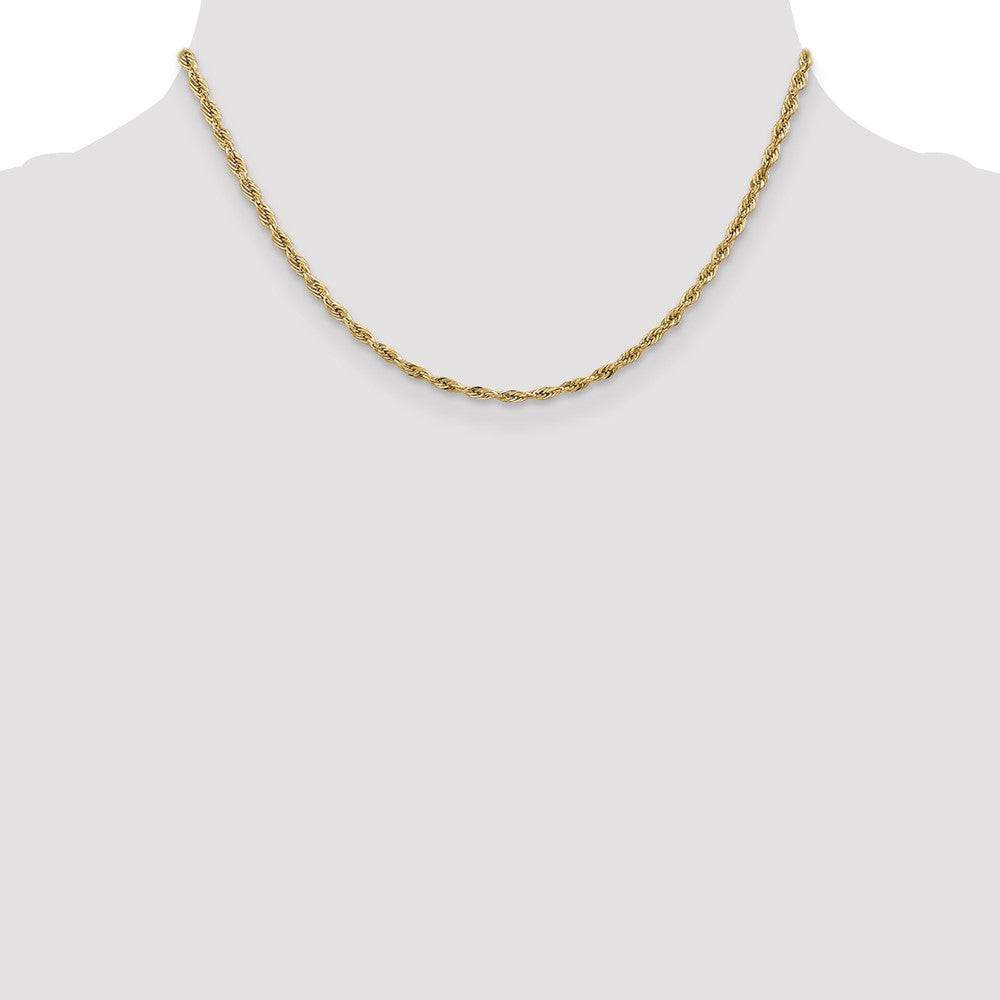 14ky 2.8mm Semi-Solid Rope Chain - Product Photo