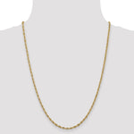 14ky 2.8mm Semi-Solid Rope Chain - Product Photo