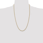 14ky 2.8mm Semi-Solid Rope Chain - Product Photo