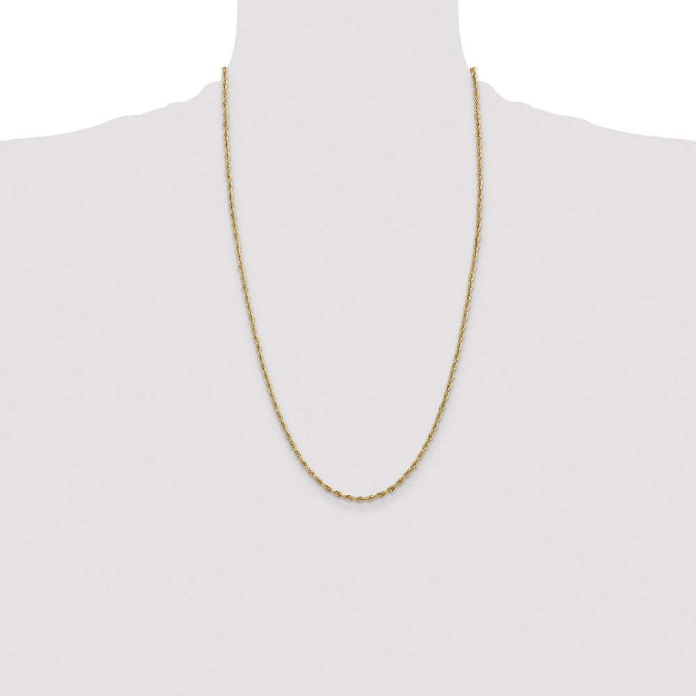 14ky 2.8mm Semi-Solid Rope Chain - Product Photo