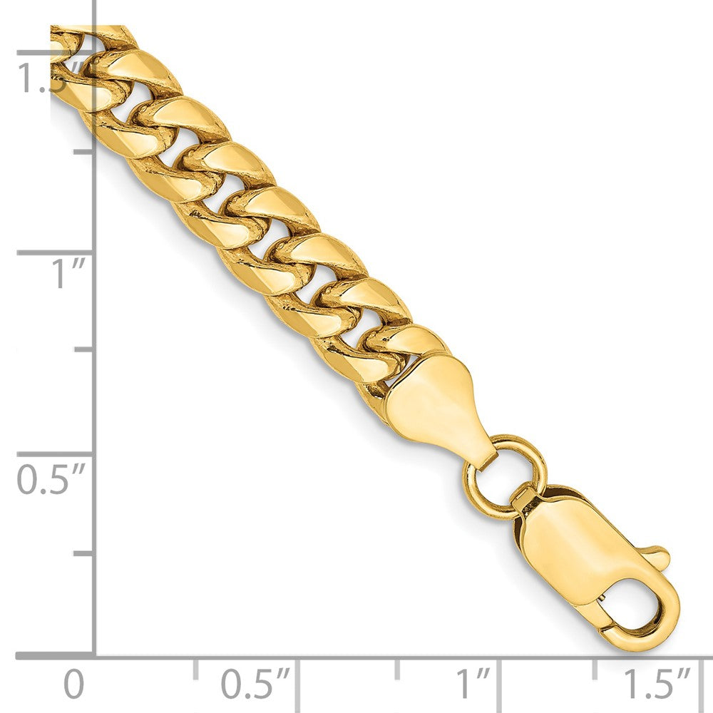 14k 6mm Semi-Solid Miami Cuban Chain - Product Photo