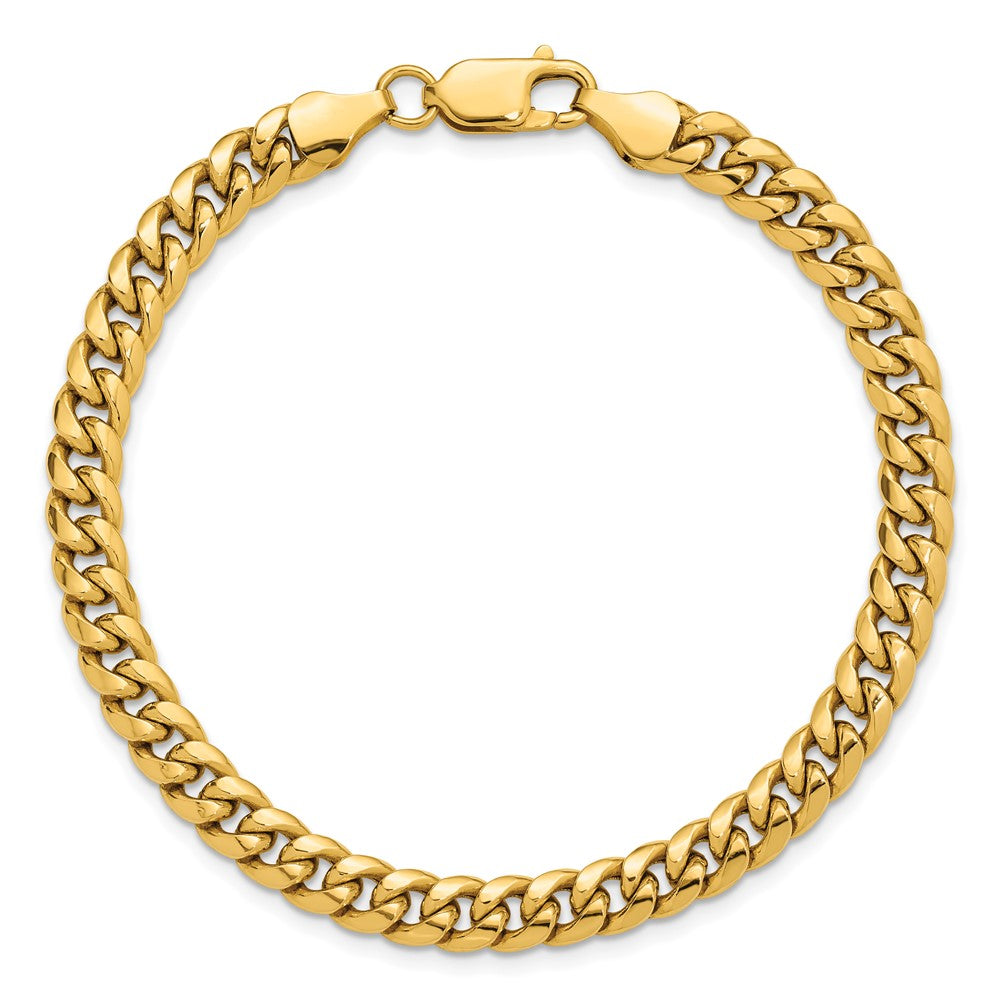 14k 6mm Semi-Solid Miami Cuban Chain - Product Photo