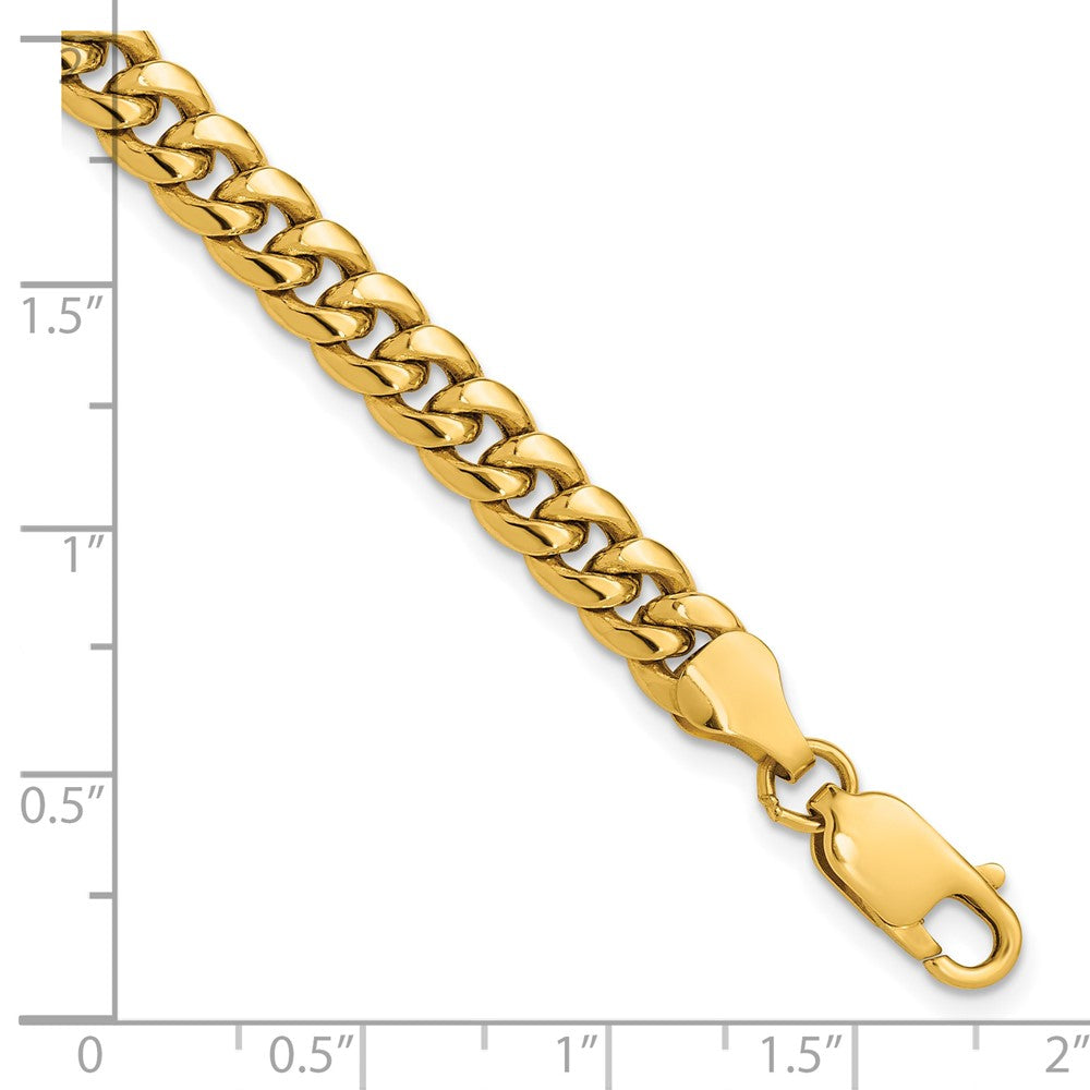 14k 6mm Semi-Solid Miami Cuban Chain - Product Photo