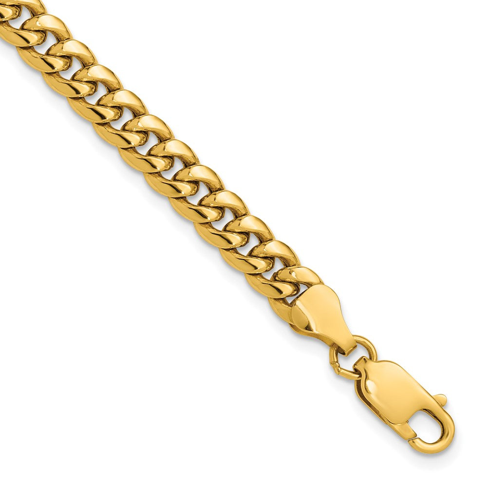 14k 6mm Semi-Solid Miami Cuban Chain - Product Photo
