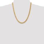 14k 6.75mm Semi-Solid Miami Cuban Chain - Product Photo