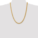 14k 6.75mm Semi-Solid Miami Cuban Chain - Product Photo