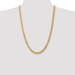 14k 6.75mm Semi-Solid Miami Cuban Chain - Product Photo