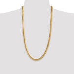 14k 6.75mm Semi-Solid Miami Cuban Chain - Product Photo
