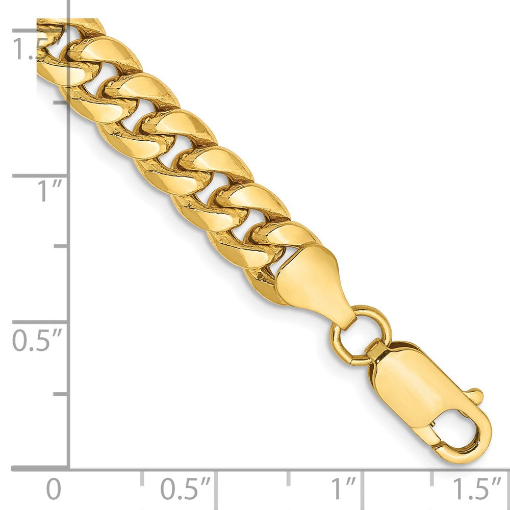 14k 6.75mm Semi-Solid Miami Cuban Chain - Product Photo