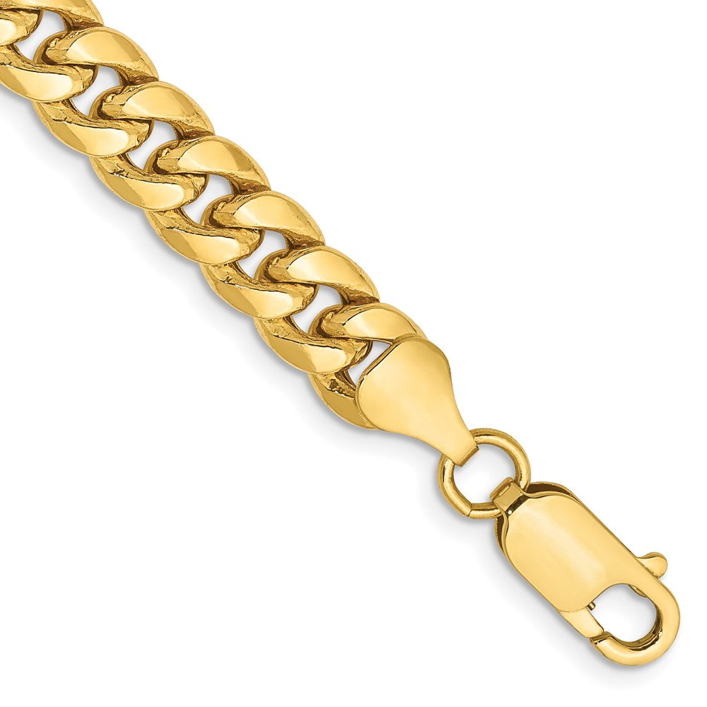 14k 6.75mm Semi-Solid Miami Cuban Chain - Product Photo