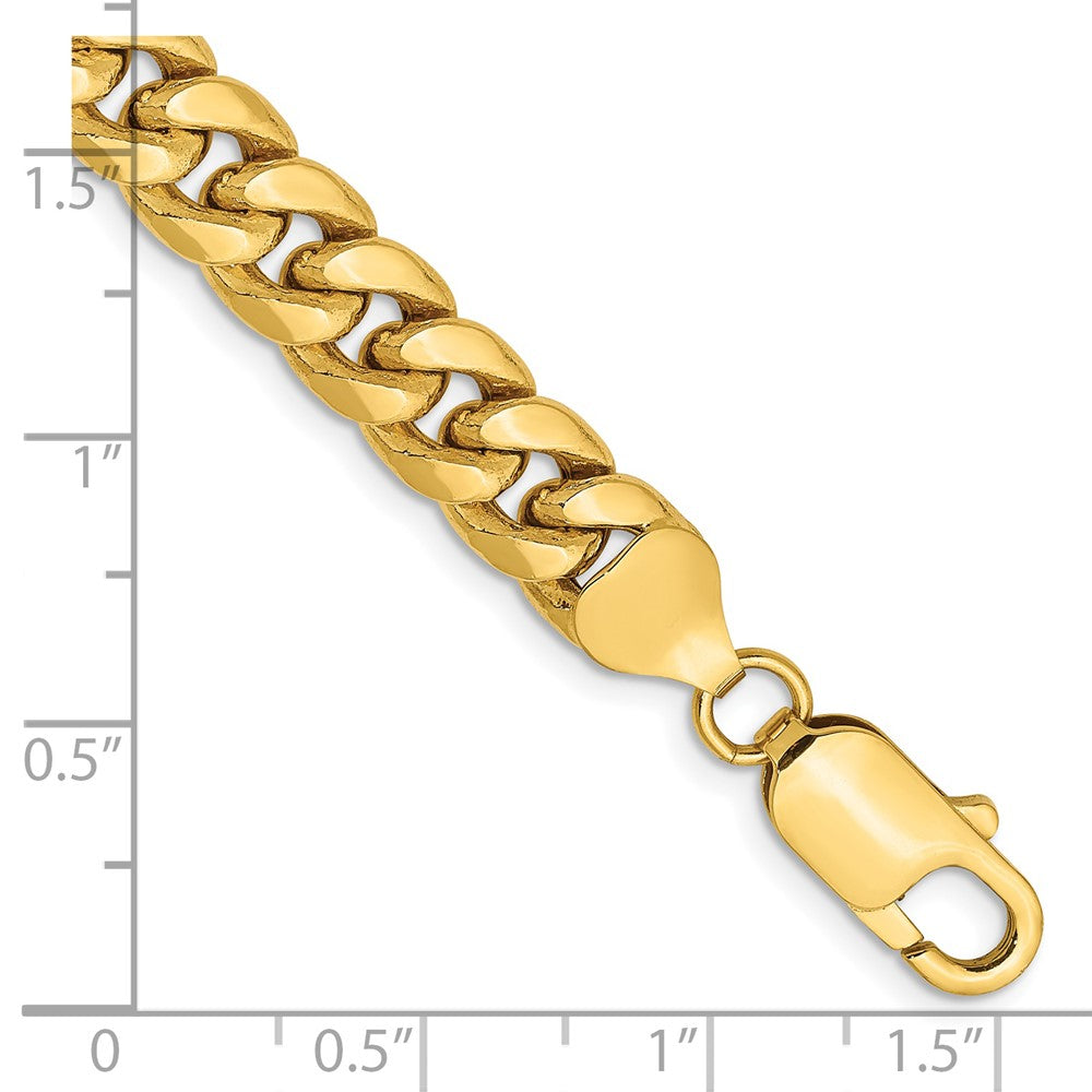 14k 7.3mm Semi-Solid Miami Cuban Chain - Product Photo