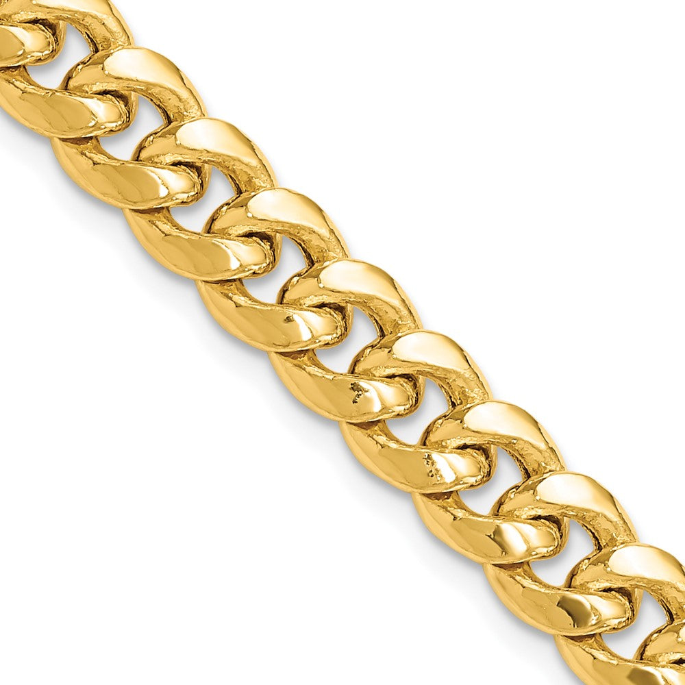 14k 7.3mm Semi-Solid Miami Cuban Chain - Product Photo