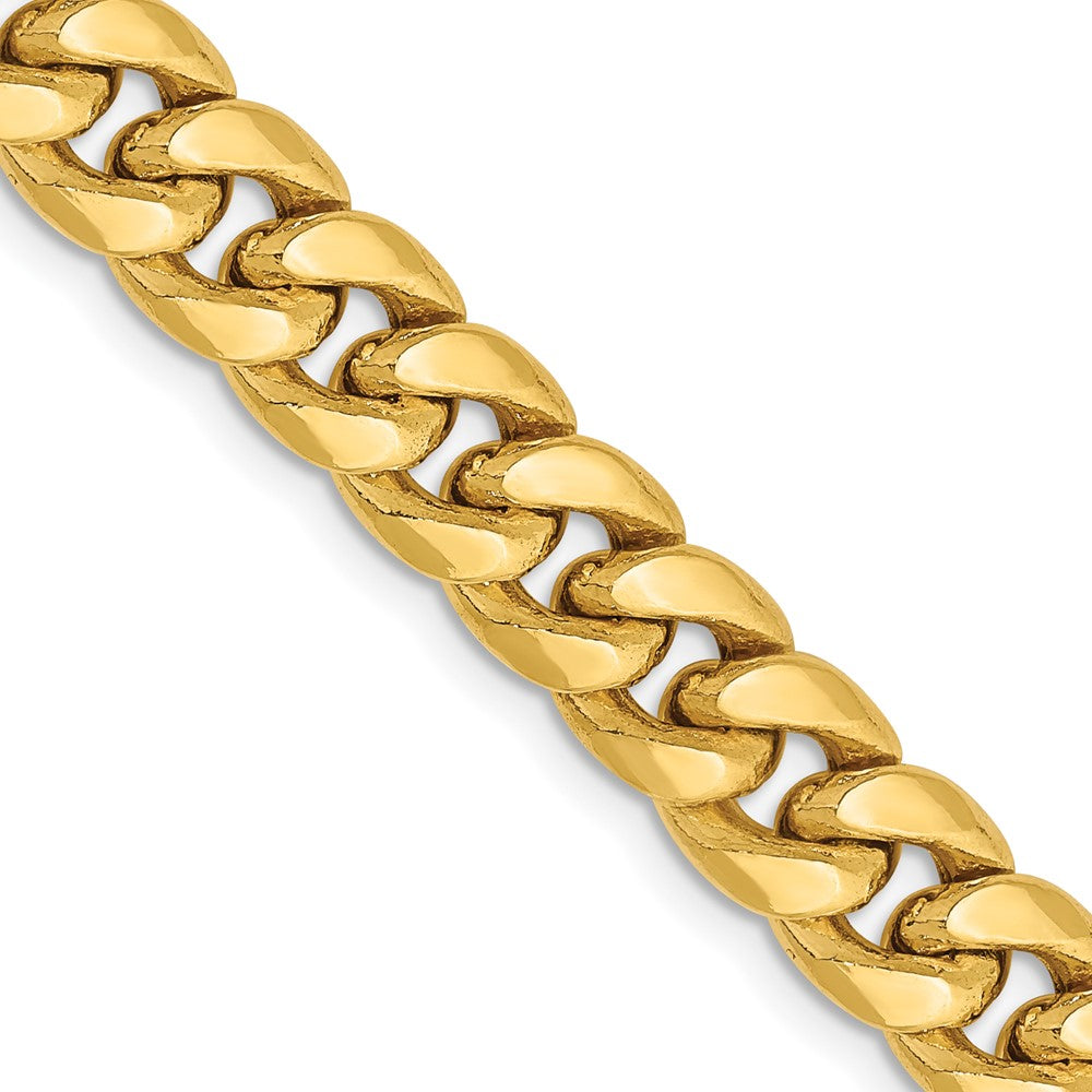 14k 7.3mm Semi-Solid Miami Cuban Chain - Product Photo