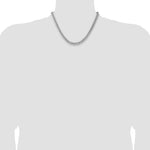14k White Gold 7.3mm Semi-Solid Miami Cuban Chain - Product Photo