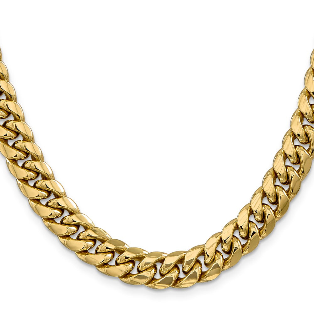 14k 9.3mm Semi-Solid Miami Cuban Chain - Product Photo