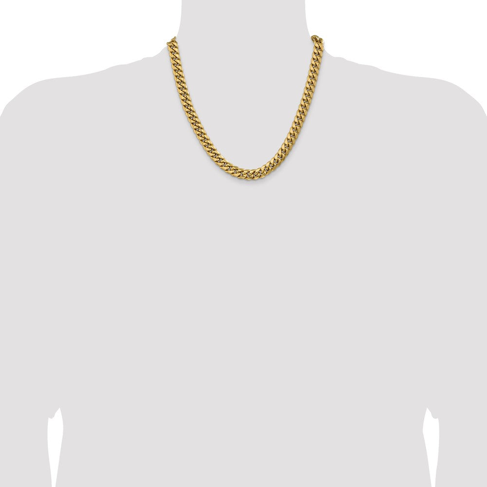 14k 9.3mm Semi-Solid Miami Cuban Chain - Product Photo