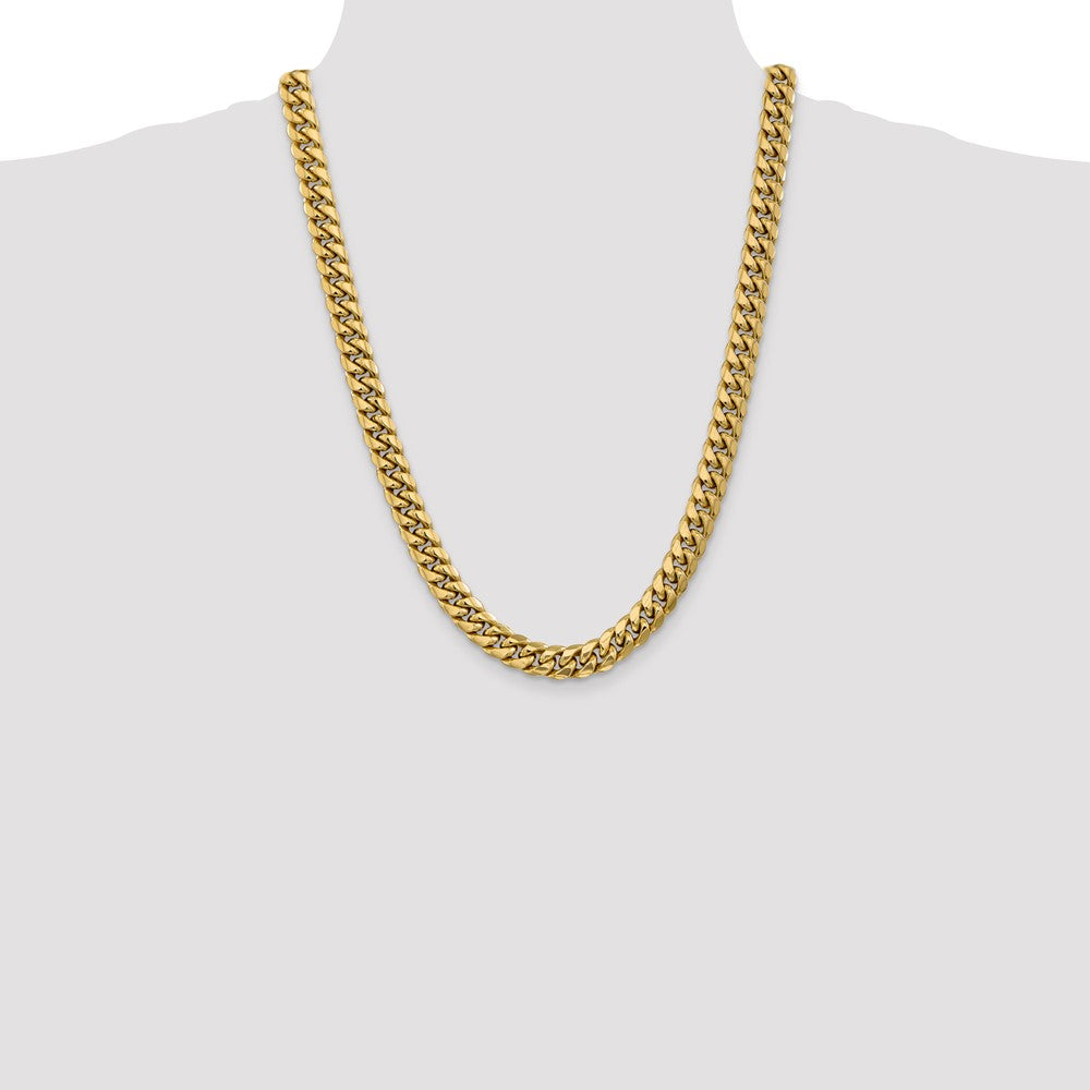 14k 9.3mm Semi-Solid Miami Cuban Chain - Product Photo