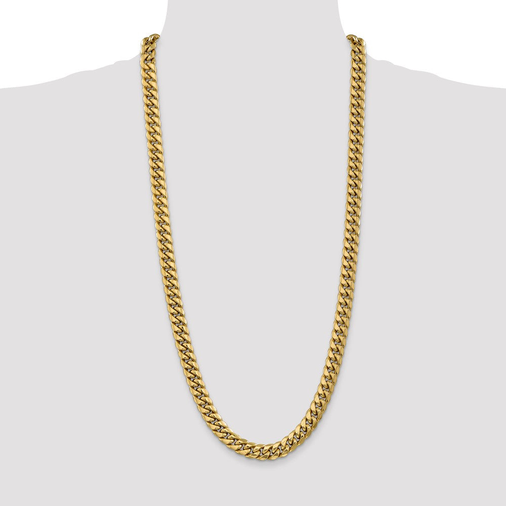 14k 9.3mm Semi-Solid Miami Cuban Chain - Product Photo