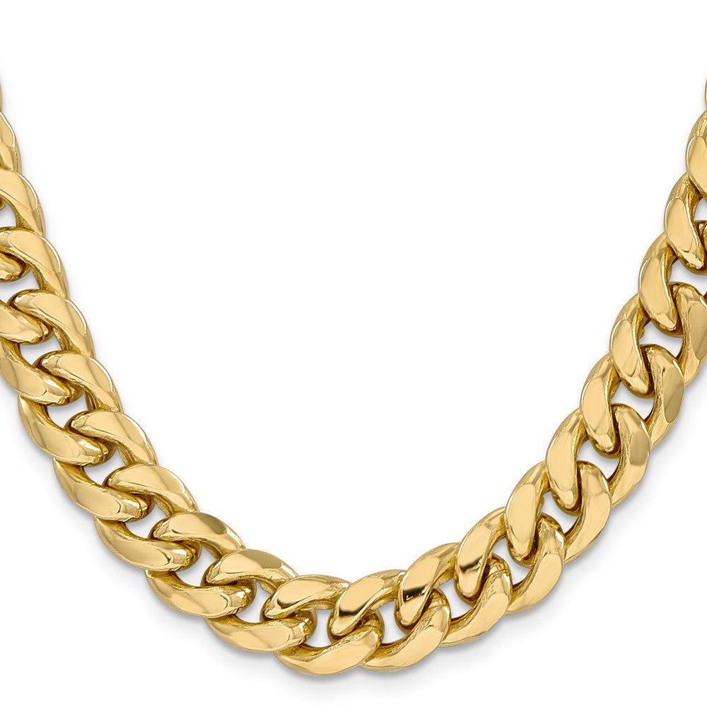 14k 11mm Semi-Solid Miami Cuban Chain - Product Photo