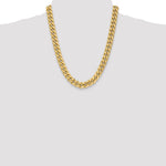 14k 11mm Semi-Solid Miami Cuban Chain - Product Photo