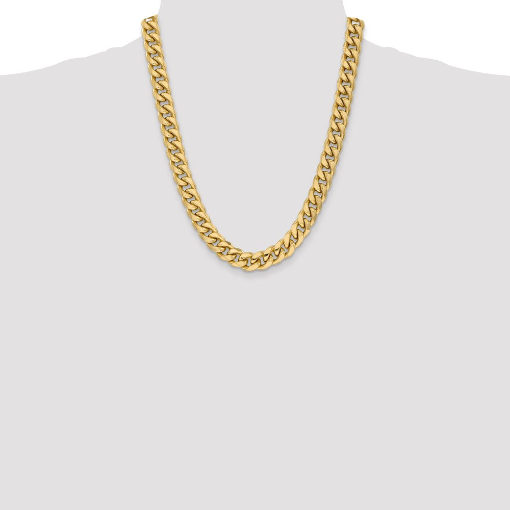 14k 11mm Semi-Solid Miami Cuban Chain - Product Photo