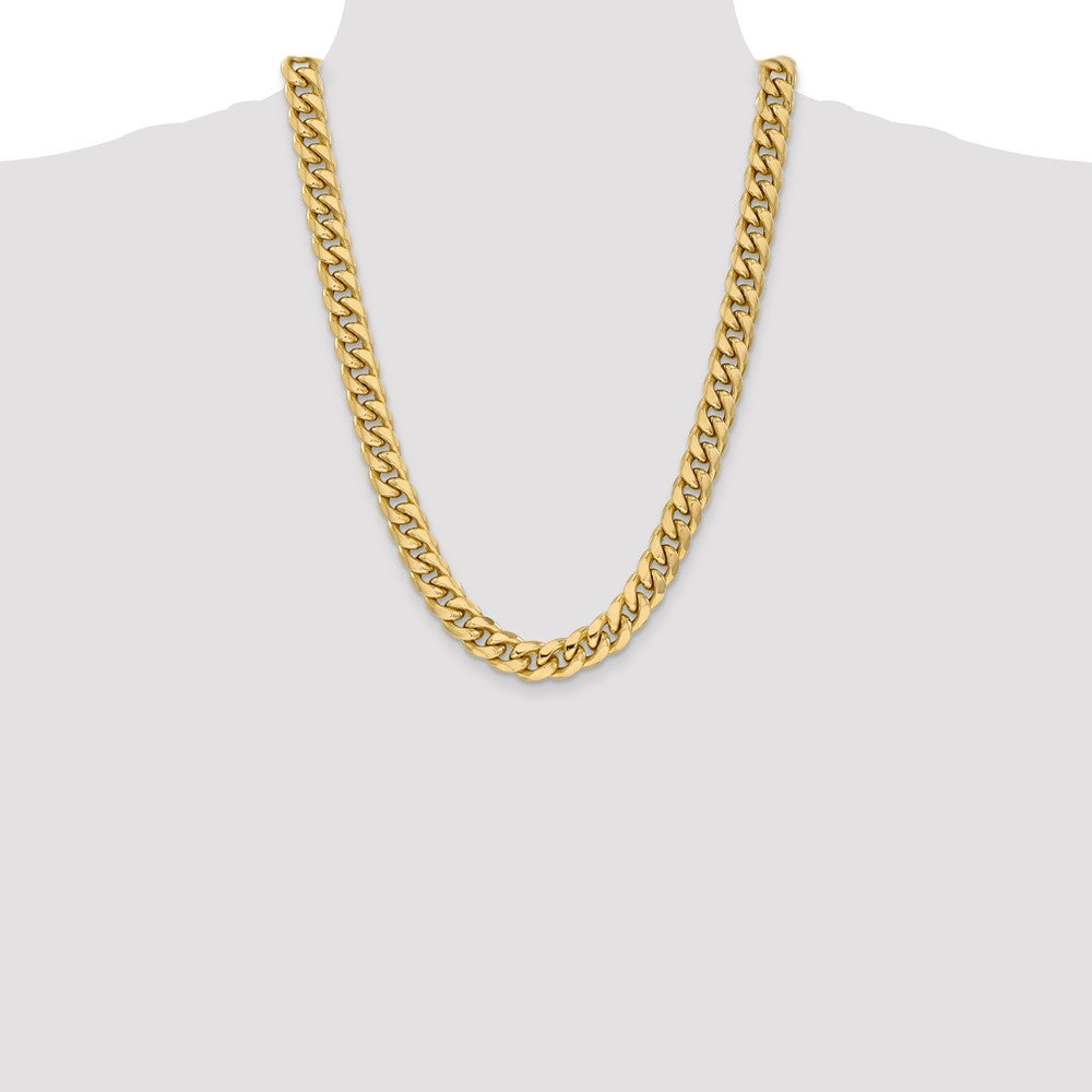 14k 11mm Semi-Solid Miami Cuban Chain - Product Photo