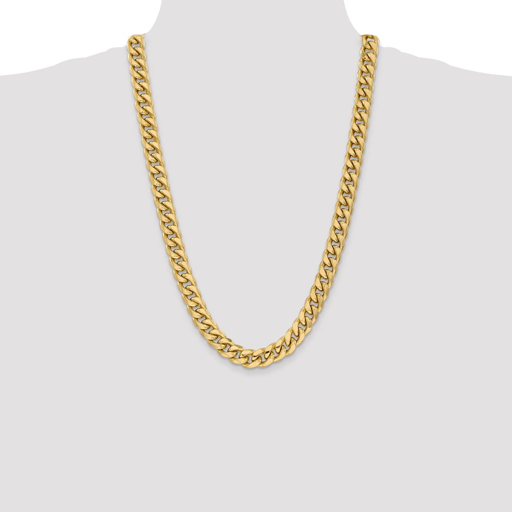 14k 11mm Semi-Solid Miami Cuban Chain - Product Photo