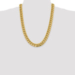 14k 13.2mm Semi-Solid Miami Cuban Chain - Product Photo