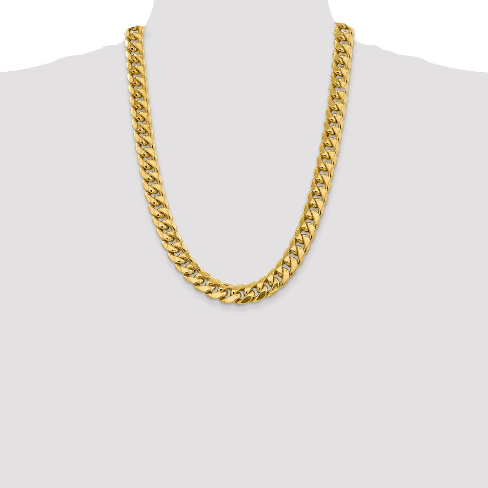 14k 13.2mm Semi-Solid Miami Cuban Chain - Product Photo