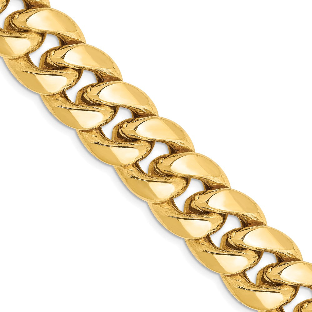 14k 13.2mm Semi-Solid Miami Cuban Chain - Product Photo