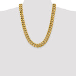 14k 15mm Semi-Solid Miami Cuban Chain - Product Photo