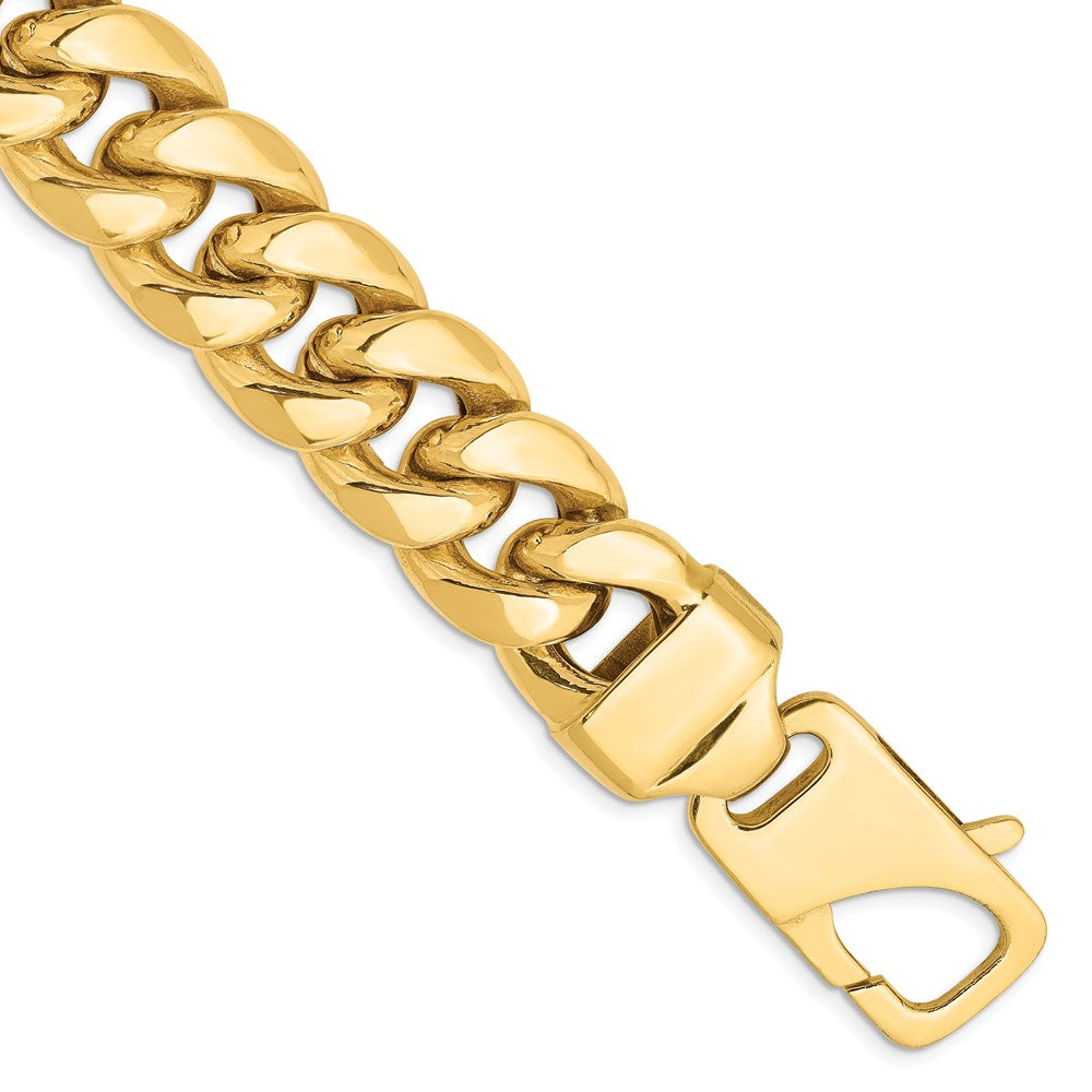 14k 15mm Semi-Solid Miami Cuban Chain - Product Photo