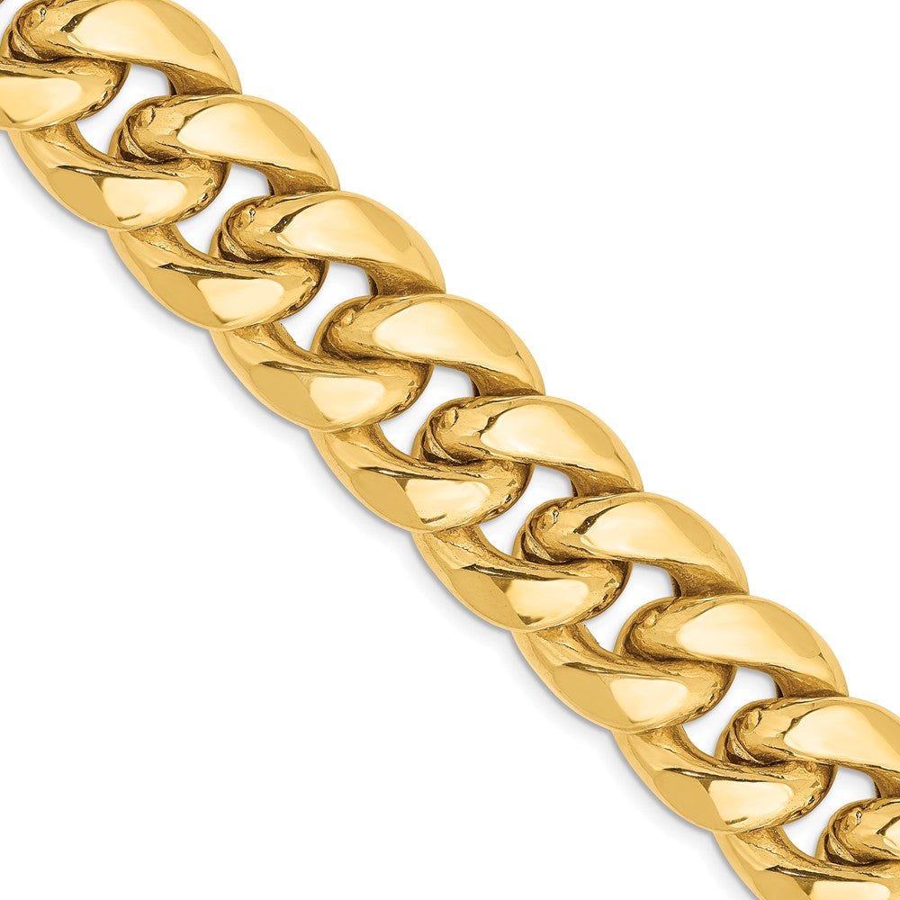 14k 15mm Semi-Solid Miami Cuban Chain - Product Photo