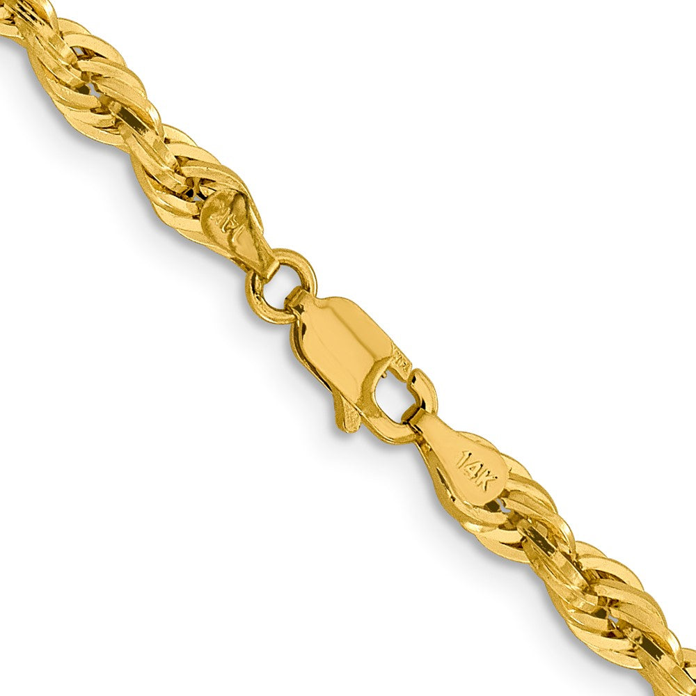 14ky 4.25mm Semi-Solid Rope Chain - Product Photo