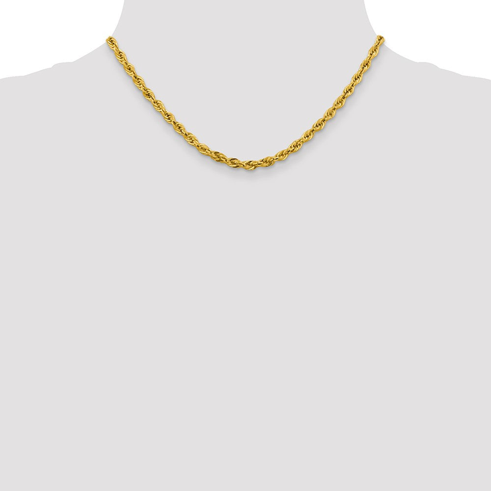 14ky 4.25mm Semi-Solid Rope Chain - Product Photo