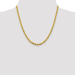 14ky 4.25mm Semi-Solid Rope Chain - Product Photo