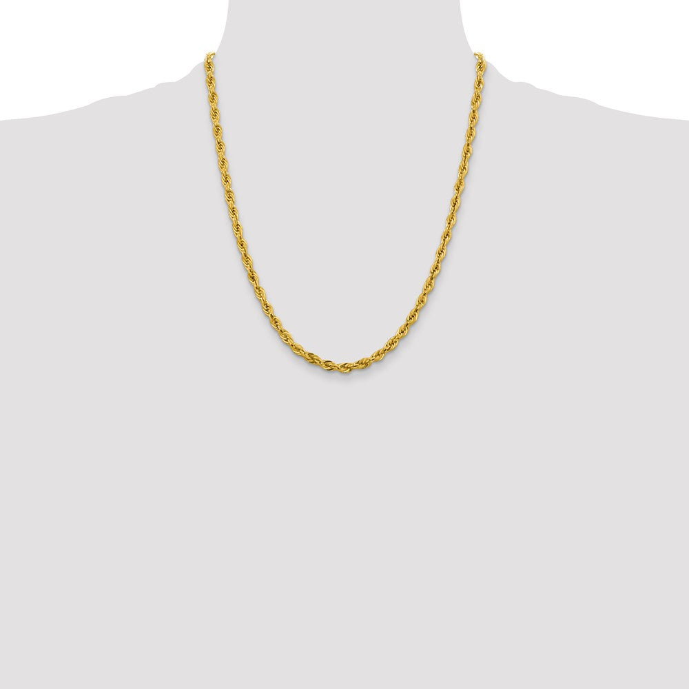 14ky 4.25mm Semi-Solid Rope Chain - Product Photo