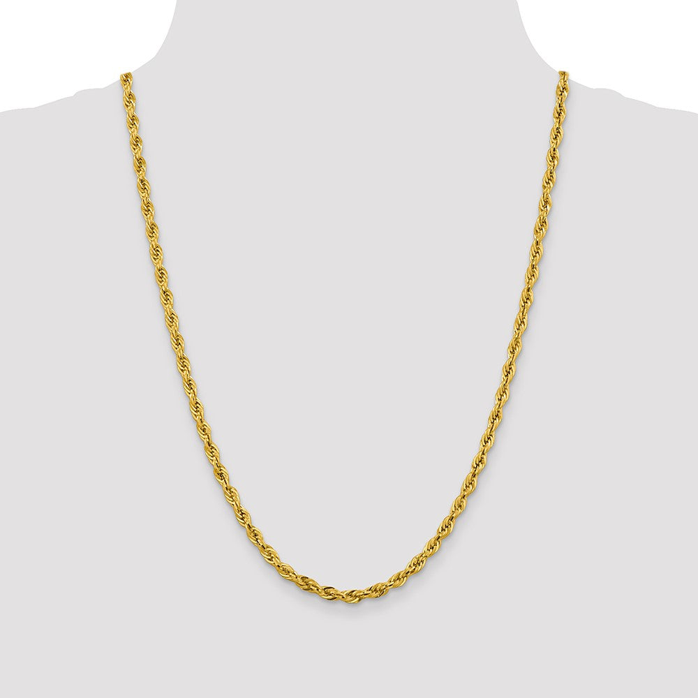 14ky 4.25mm Semi-Solid Rope Chain - Product Photo