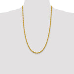 14ky 4.25mm Semi-Solid Rope Chain - Product Photo