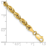 14ky 4.25mm Semi-Solid Rope Chain - Product Photo