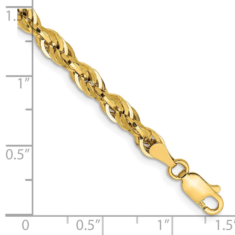14ky 4.25mm Semi-Solid Rope Chain - Product Photo