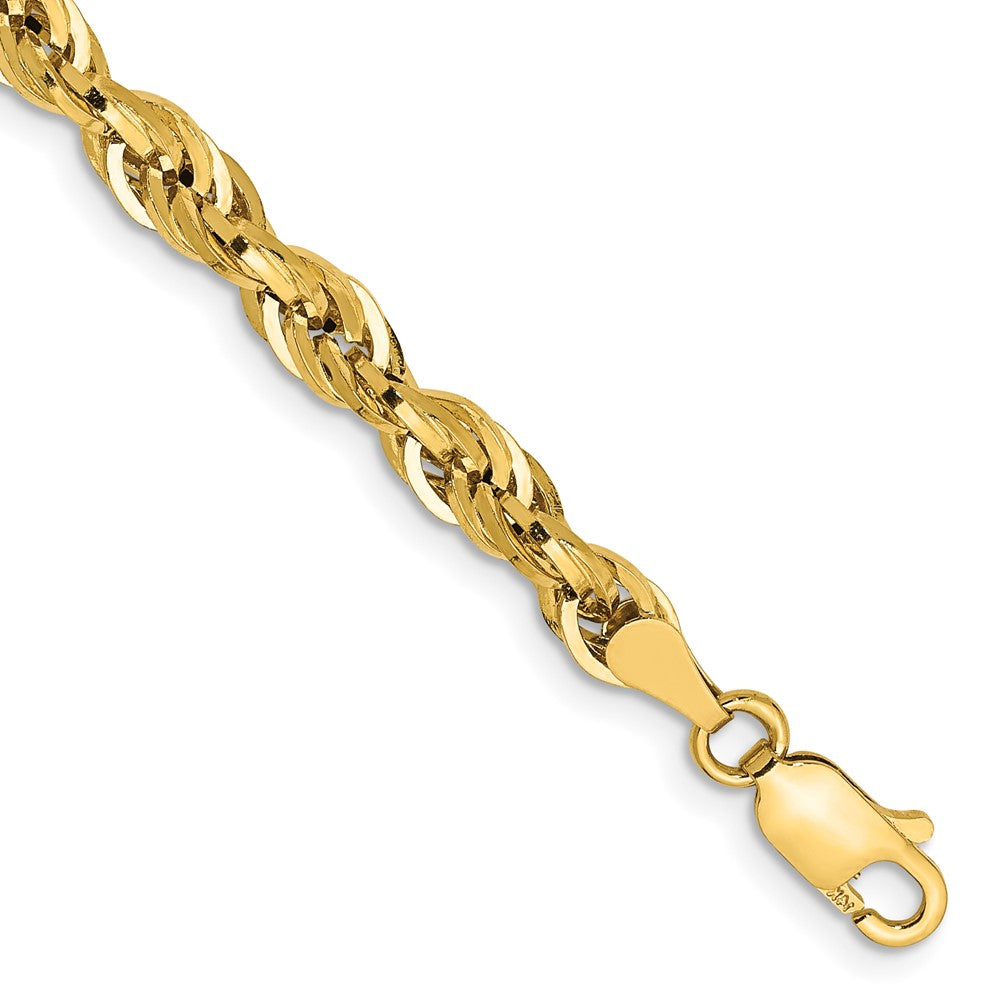 14ky 4.25mm Semi-Solid Rope Chain - Product Photo