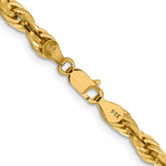 14ky 4.75mm Semi-Solid Rope Chain - Product Photo