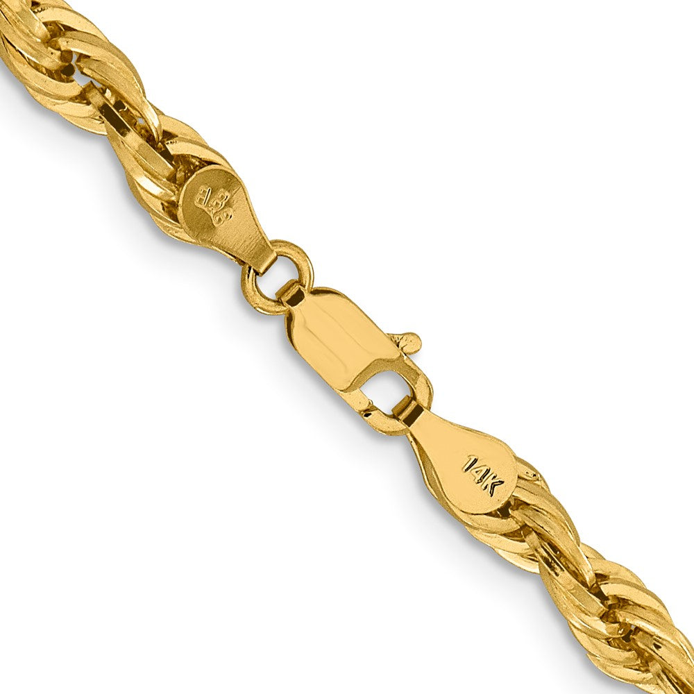14ky 4.75mm Semi-Solid Rope Chain - Product Photo