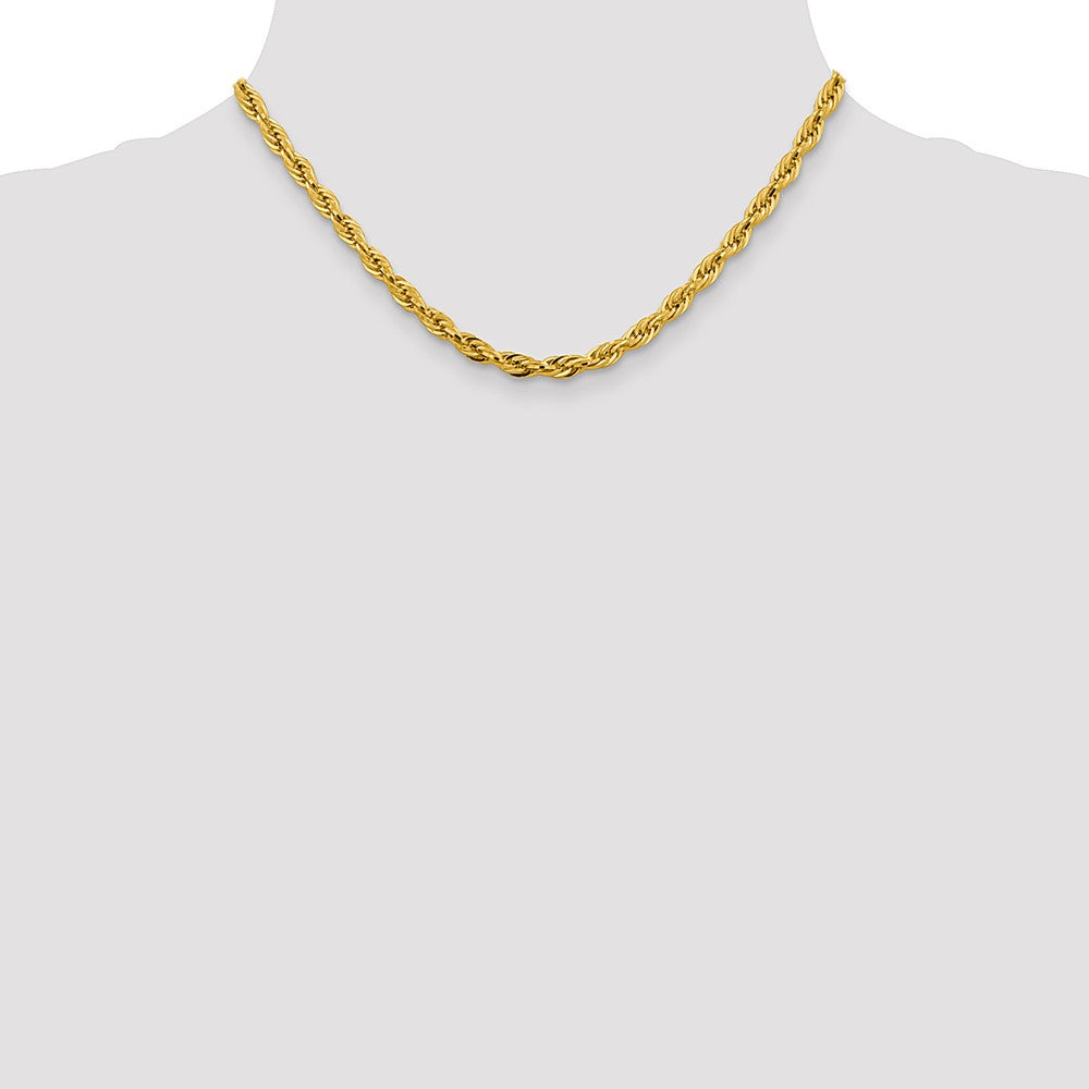 14ky 4.75mm Semi-Solid Rope Chain - Product Photo