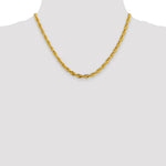 14ky 4.75mm Semi-Solid Rope Chain - Product Photo